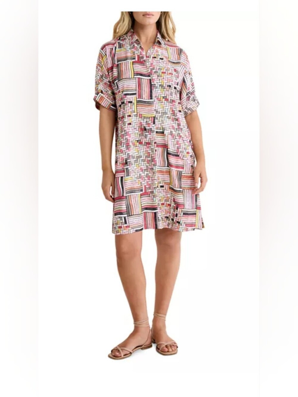 NIC+ZOE Colorweave Devon Dress Large